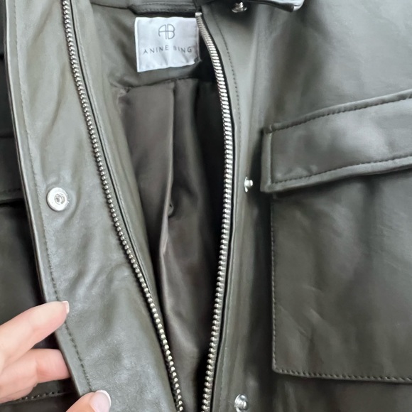 ANINE BING Leather Monroe -Oversized Style- Tag Small - Picture 16 of 16